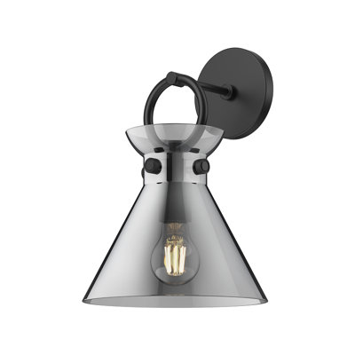 Tiney Single Light Steel Dimmable Armed Sconce