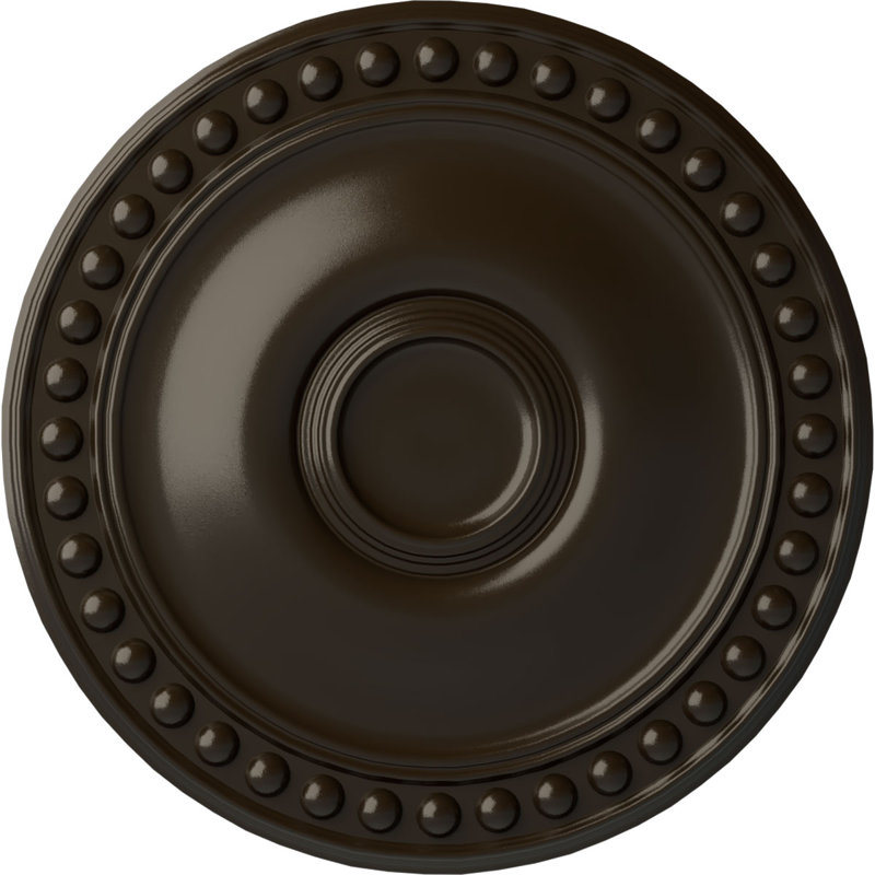 Médaillon de plafond de 19 1/8 po x P 1 po (convient aux auvents jusqu'à 5 5/8 po), Pierre de foyer