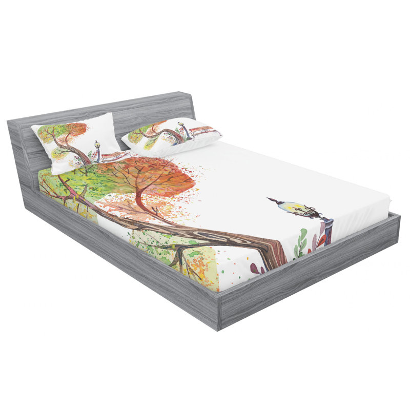 Microfiber Sheet Set, Full Sheet Set with Fitted Sheet