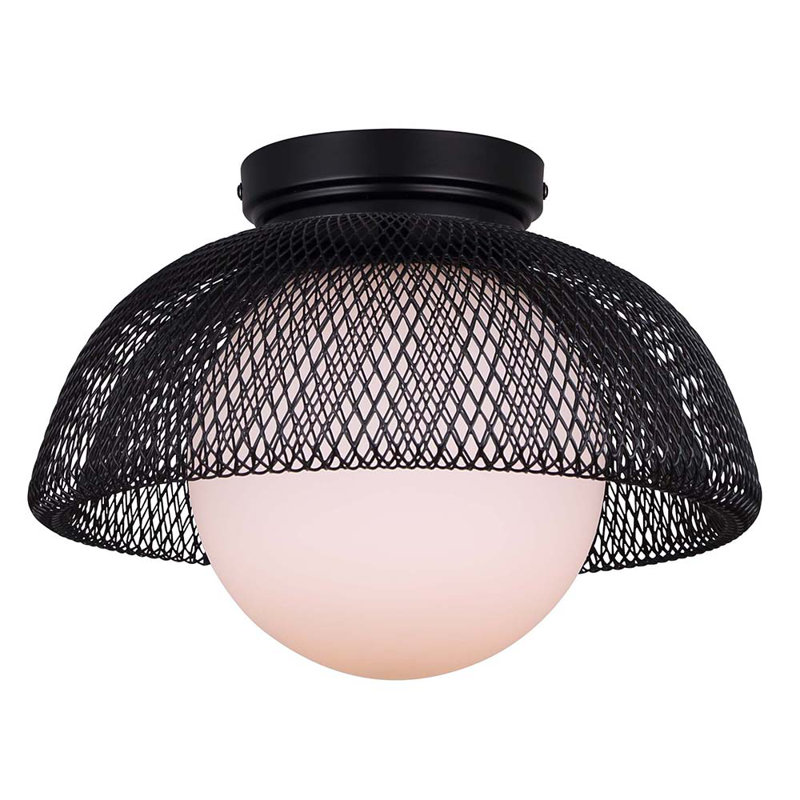 Luminaire suspendu noir à 1 lumière Cyrano