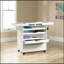 Chariot artisanal traditionnel, finition blanche