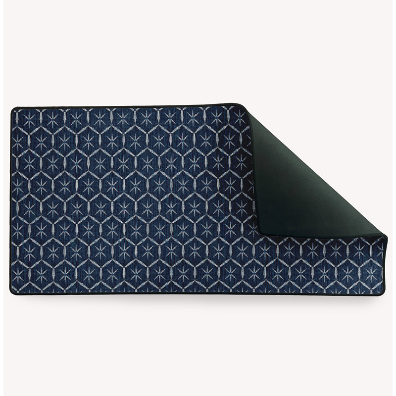Grand sous-main de bureau Bobbi, Bleu marine