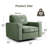 36.2" Wide Upholstered Swivel Accent Armchair-317623323