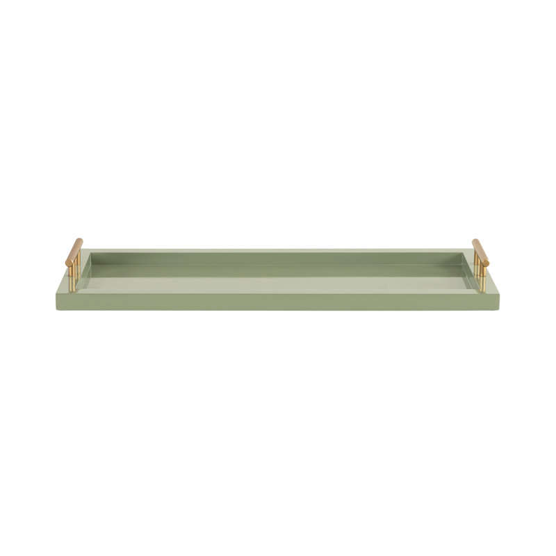 Borce Tray, 2.24" H x 24" W x 9.92" D, Green