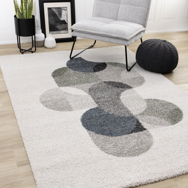Tapis géométrique Defeo, Rectangle 7 pi 10 po x 11 pi 2 po