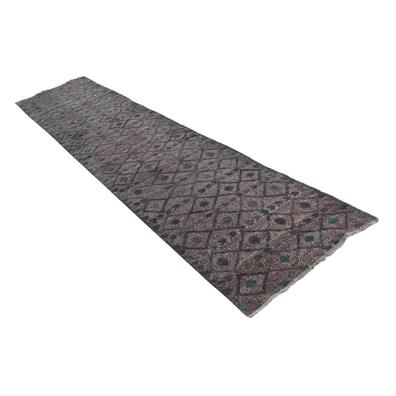 Tapis de couloir gris foncé Judy