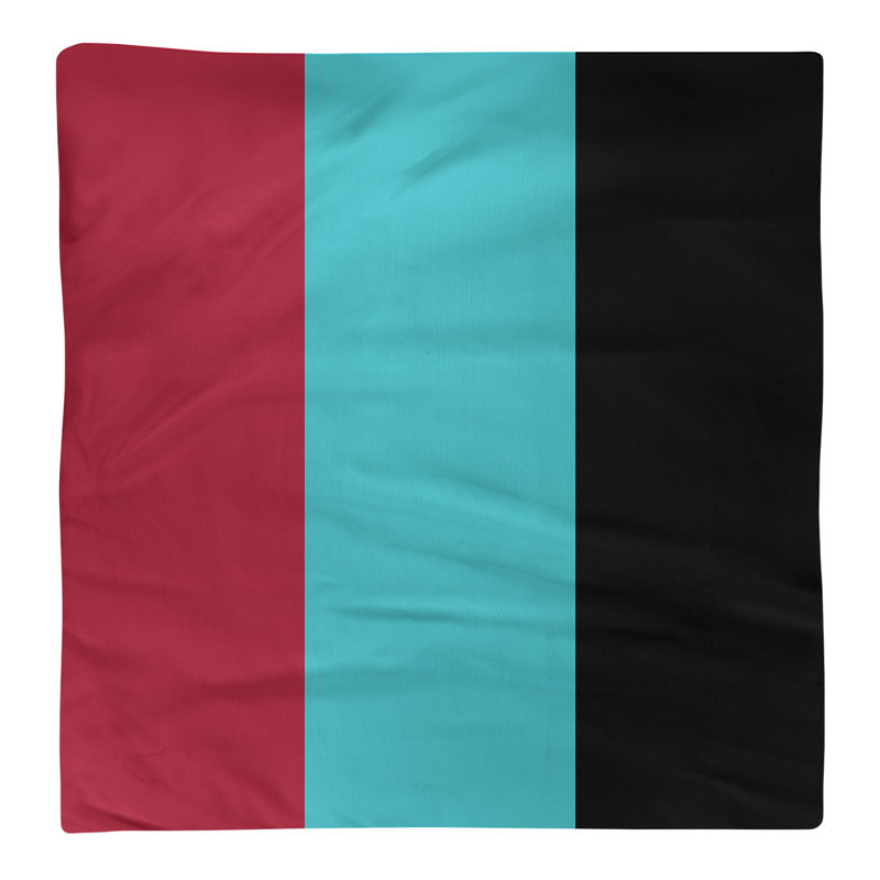 Serviette de coton 22 po arizona, Rouge de Sedona / bleu sarcelle / noir