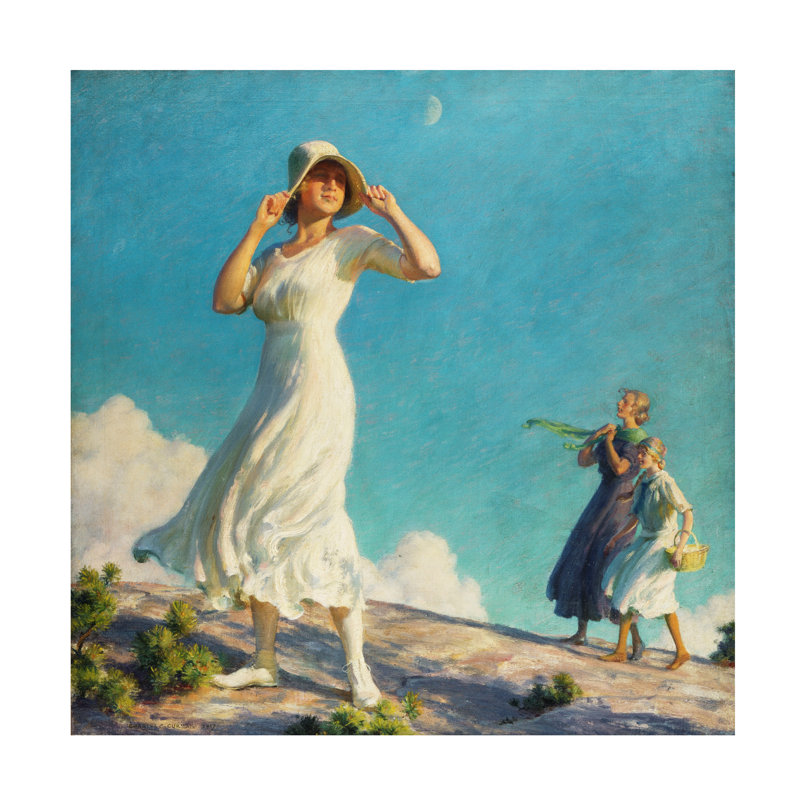 Art sur toile Charles Courtney Curran High Country, 1917, H 18 po x l 18 po