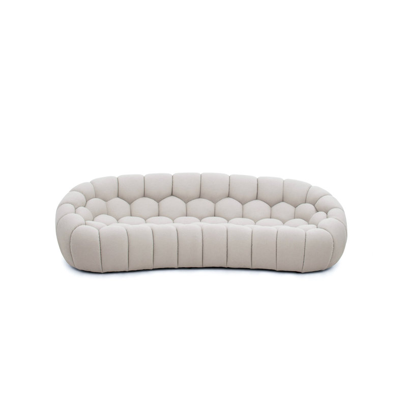Blodget Upholstered 86.6'' Loveseat, Beige, 28.7" H x 104.7" W x 45.3" D