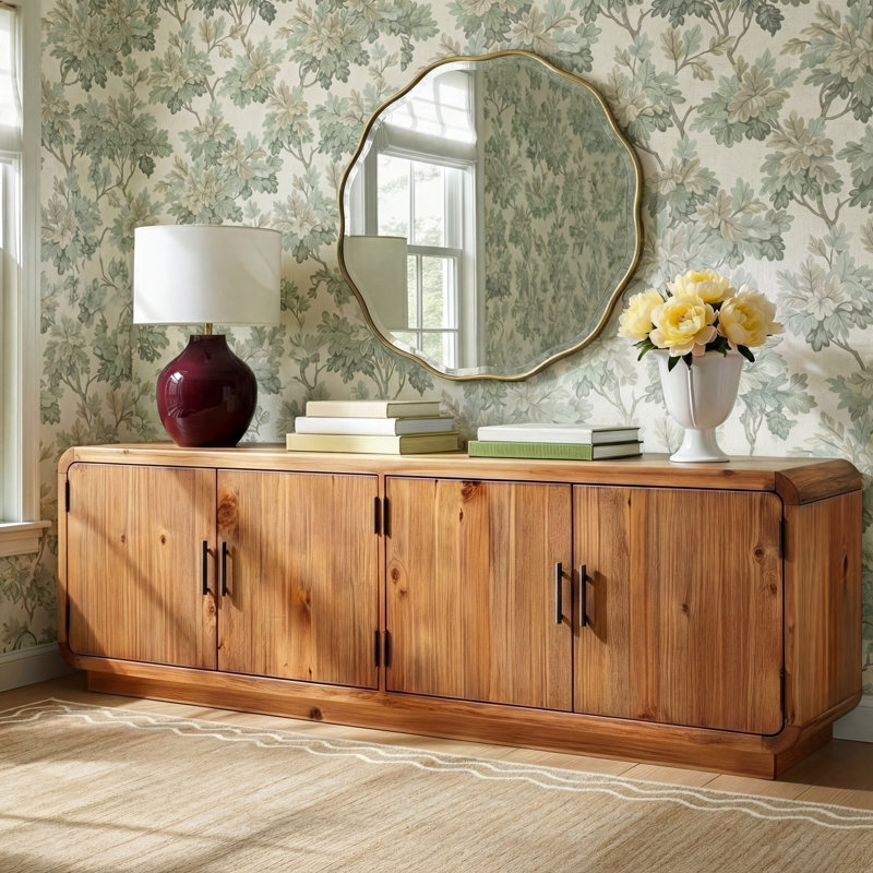 Thompkins 79'' Media Console, Natural