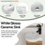 Ensemble de meuble-lavabo simple 16 po avec plateau en céramique et support de rangement flottant 16 po-1218754195