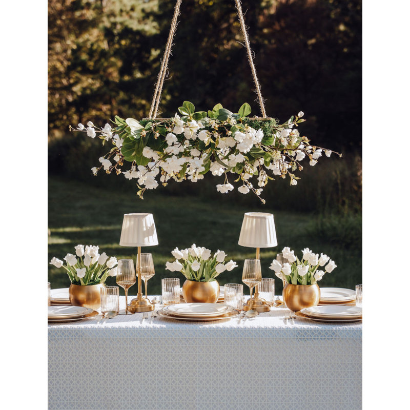 Florienne Cherry Blossom Garden Chandelier, Snow