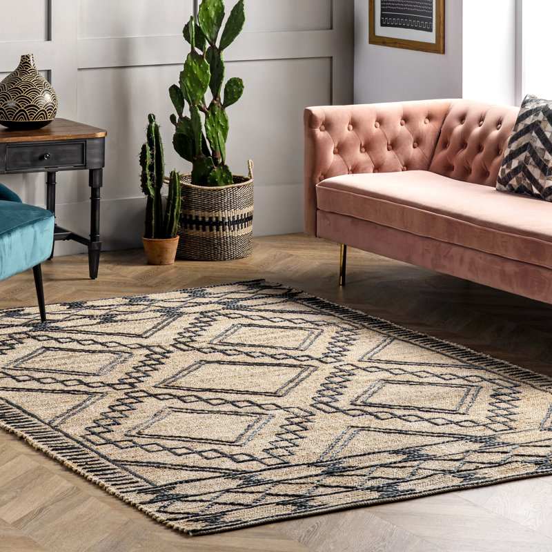 Geometric Indoor Rug, Rectangle 8' x 10'