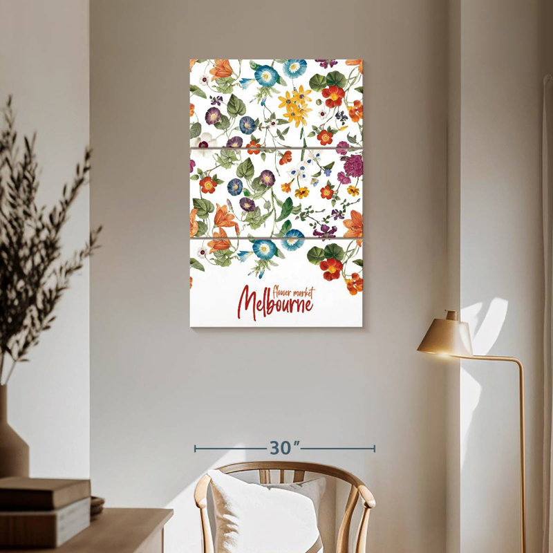 Affiche Harnek Melbourne Flower Market, H 57 po x l 36 po