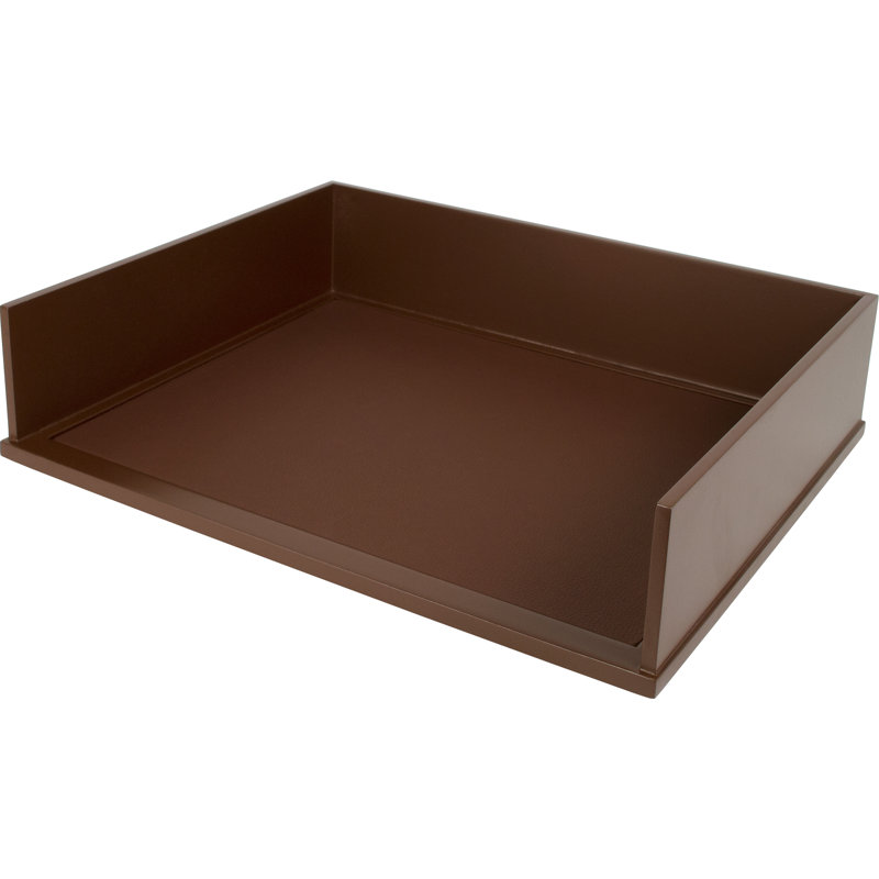 Andrea Manufactured Wood Paper Organizer, Mocha Brown