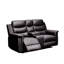 Housse inclinable extensible, fauteuil inclinable noir à 5 places avec console centrale et porte-gobelets, stable pour des housses de repos confortables, conception à deux niveaux orientée confort