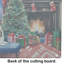Grande planche à découper en verre Pekingese Cozy Christmas