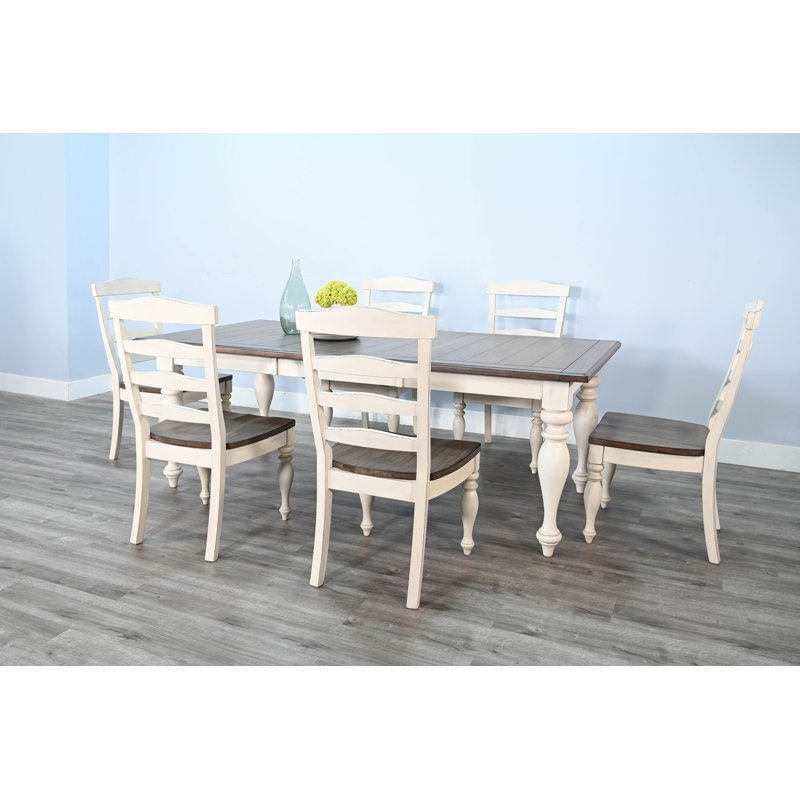 Sunny Designs Pasadena Rectangular Extension Dining Set, 7 Pieces: Table, 6 Chairs
