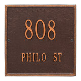 2-Line Wall Address Plaque