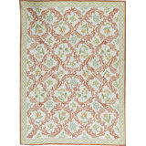 Hand-Knotted High-Quality Green Area Rug