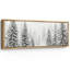 Grande impression sur toile encadrée, impression de paysage de forêt de pins pour l'hiver-119328922-119328921
