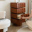 Commode en bois massif rétro de style français-2085853098