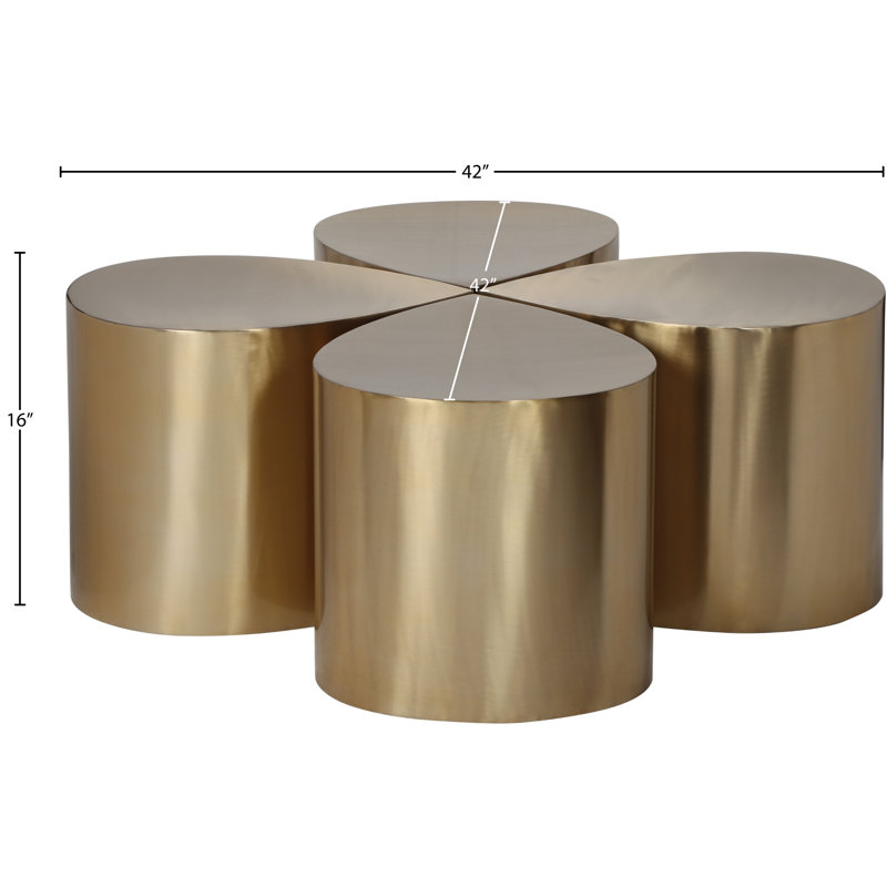 Ensemble de 4 tables de groupage Huewitt, Or