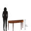 Raybon 52.75'' W Solid Wood Console Table