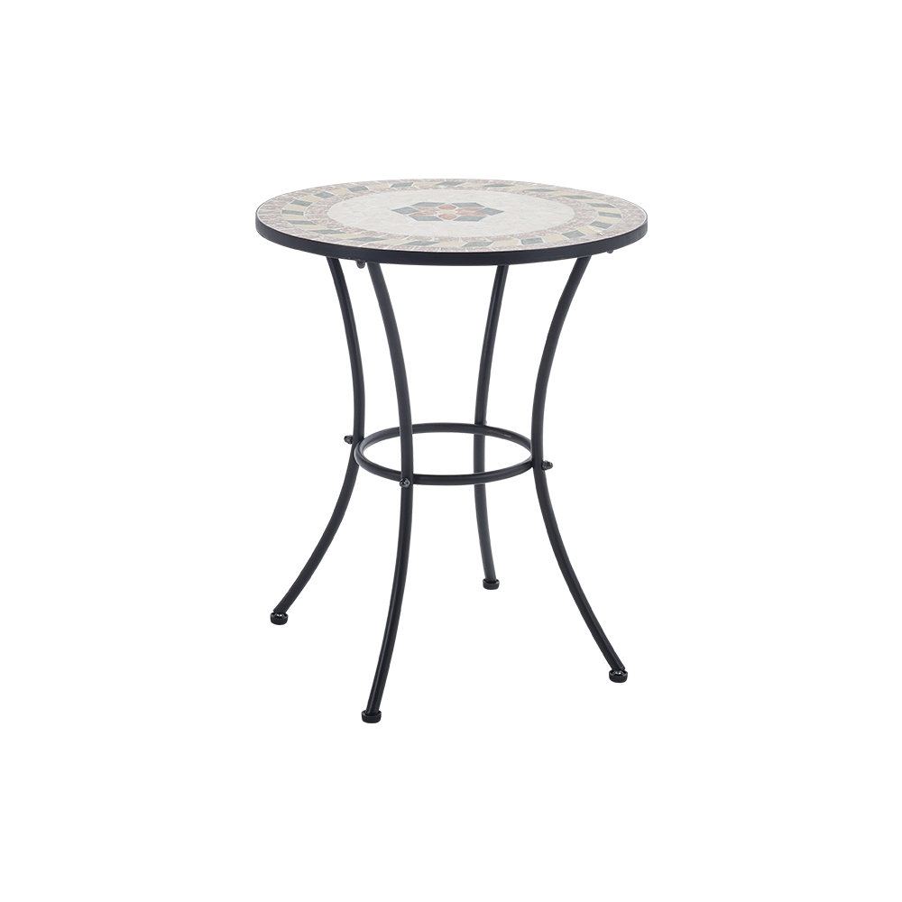 Round Metal Outdoor Dining Table , 60cm cm W 60cm cm D