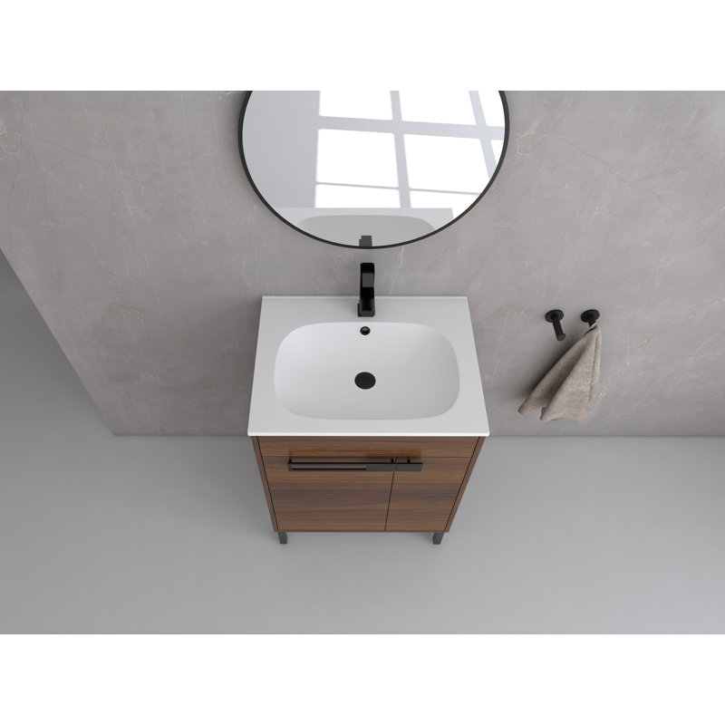 Ensemble de meuble-lavabo simple 24 po avec plateau Warsan