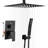 Ceiling Shower Faucet Shower System With 10 Inches Rain Shower Head And Handheld Spray-115921974