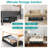 Morfaw 42L Under Bed Organizer Under Bed Storage Container with Lid Wheels Strap Handles