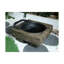 Wood-Fueled Outdoor Fire Pit With Wood Grain Design