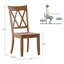 Fortville Solid Wood Cross Back Side Chair-1355638651