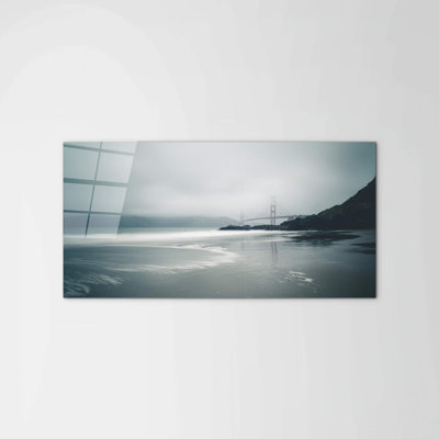 Golden Gate Bridge by Etienne Desclides 50cm H x 100cm W High Quality Print on Frameless Panel, Lightweight, Ready to Hang