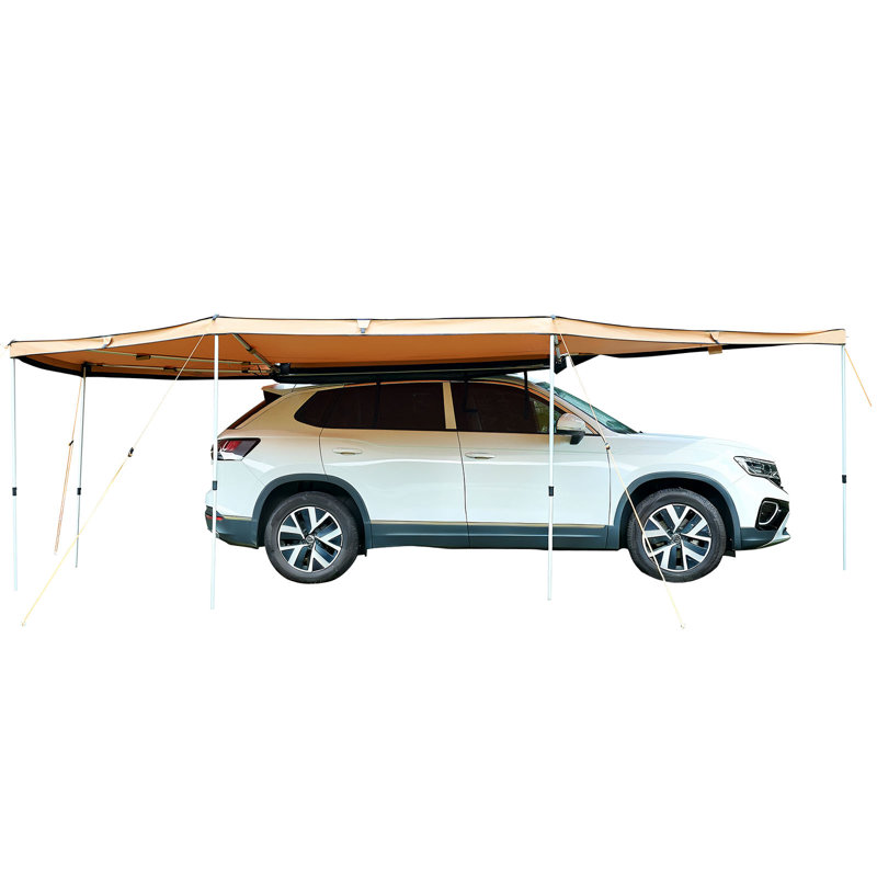 VEVOR 608.08cm W x 424.89cm D Polyester Cover Retractable Trailer Awning