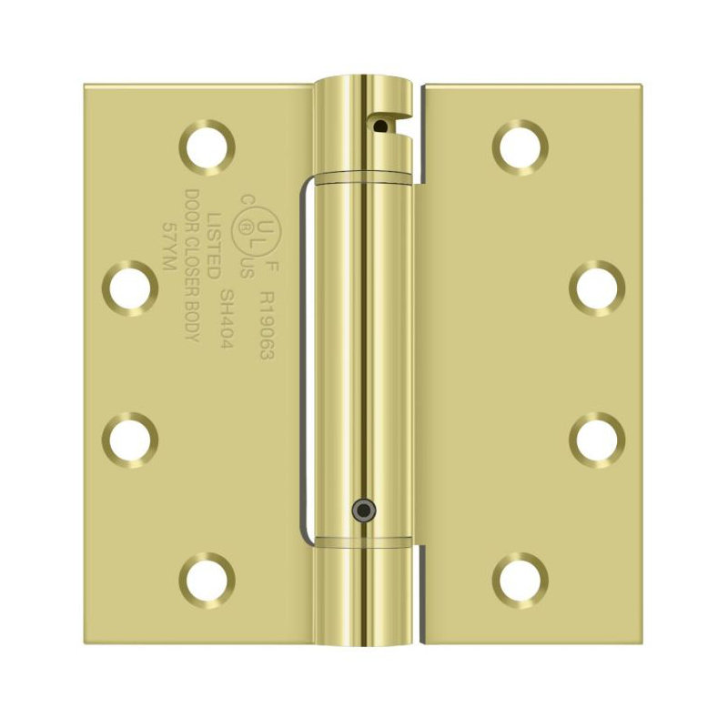 Steel Hinge, Polished Brass