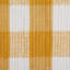 Tapis doré / blanc en coton Kriston Gingham
