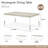 Penthouse Extendable Rectangular Dining Table - Ash Gray