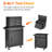 Five-drawer rolling tool storage cabinet with removable top toolbox, adjustable shelf