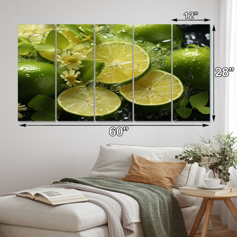 Lime sans soudure sur toile, 5 pièces