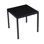Table de salle à manger en plastique avec pieds en métal, résistance aux intempéries, table de patio, table d'extérieur de restaurant