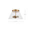 Plafonnier encastré 13,75 po 2 lumières Gareth-58923203-58923212