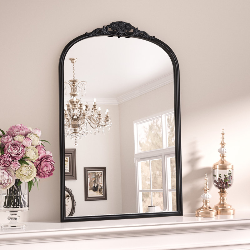 Miroir mural Arnott, 30 po x 20 po, Noir antique