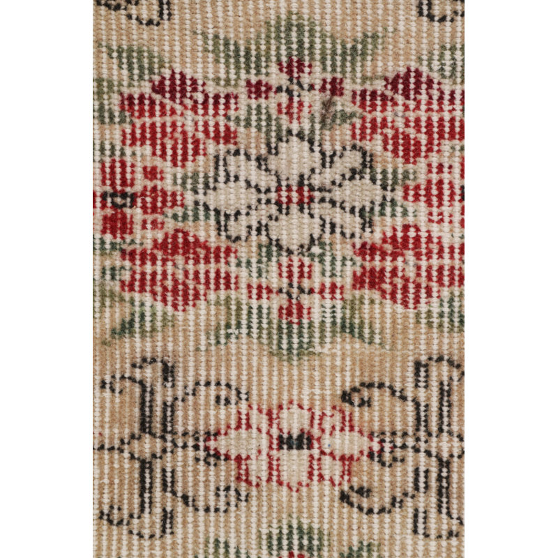 One-of-a-Kind 3'4" X 4'6" Hand Hooked Area Rug