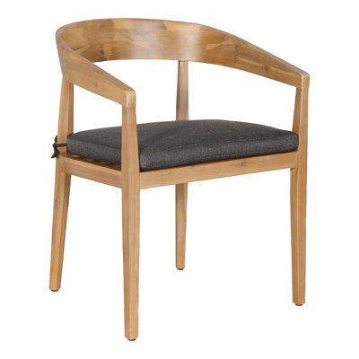 Chaise de salle à manger d'extérieur Sintra Eucalyptus / teck clair / oléfine anthracite 240