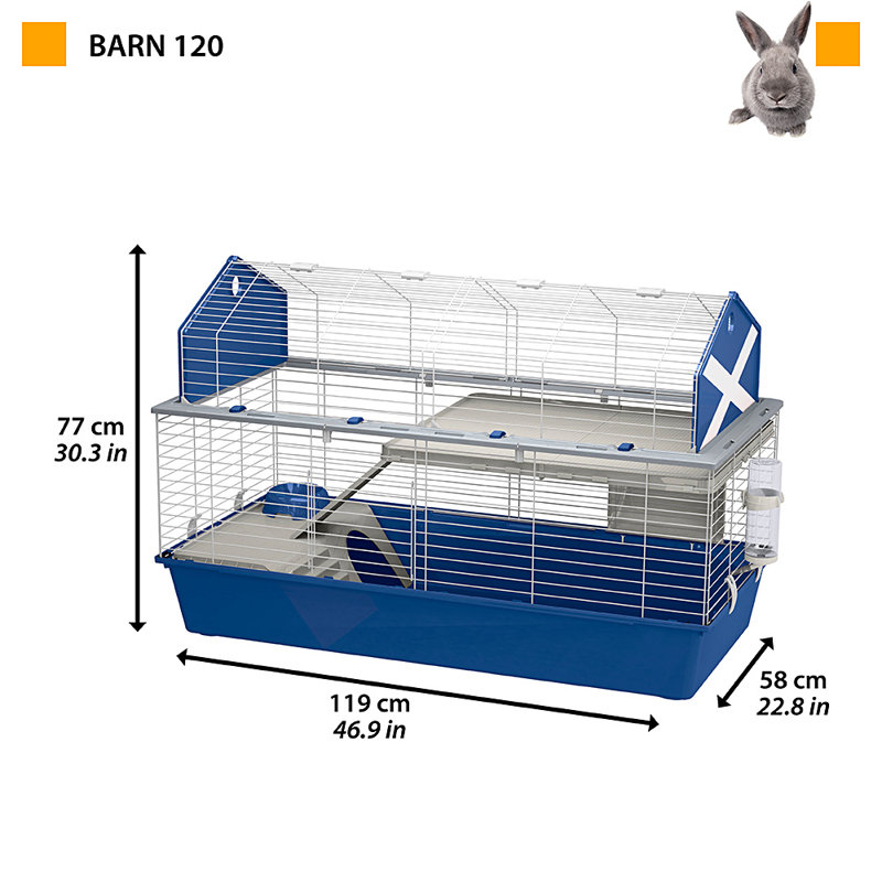 Rabbit Cage, 77cm H x 119cm W x 58cm D