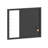 Thomas Martha Stewart Magnetic Weekly Calendar Dry Erase Board and Chalk Board with Liquid Chalk Marker-89798330