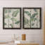 Modern Fronds II - ensemble de 2 peintures sur toile encadrées-384959701-384959698