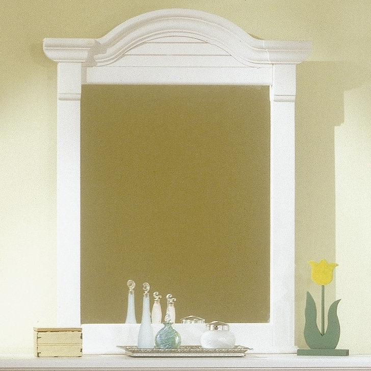 Delmy Irregular Mirror, Distressed Eggshell White